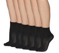 Annes styling Chaussettes au-dessus de la cheville pour femme - Microfibre opaque 40 Den, finition mate, dessus confortable, taille unique, chaussettes de bureau classiques décontractées pour femme