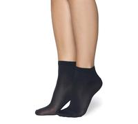 Annes styling Chaussettes au-dessus de la cheville pour femme - Microfibre opaque 40 Den, finition mate, dessus confortable, taille unique, chaussettes de bureau classiques décontractées pour femme