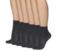 Annes styling Chaussettes pour femme longueur cheville - 40 deniers, microfibre opaque, finition mate, taille confortable, taille unique, chaussettes de bureau classiques décontractées pour femme Cloe