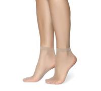 Annes Styling Chaussettes Transparentes Mates Ultra Fines pour Femmes et Filles - Basses Décontractées Élégantes Confortables - 15 Deniers - Idéales pour Sandales