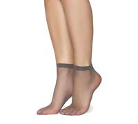 Annes Styling Chaussettes Transparentes Mates Ultra Fines pour Femmes et Filles - Basses Décontractées Élégantes Confortables - 15 Deniers - Idéales pour Sandales