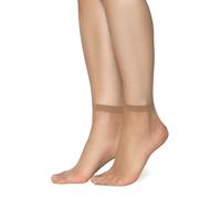 Annes Styling Chaussettes Transparentes Mates Ultra Fines pour Femmes et Filles - Basses Décontractées Élégantes Confortables - 15 Deniers - Idéales pour Sandales