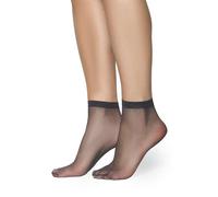 Annes styling Chaussettes transparentes mates ultra fines pour femmes et filles - Chaussettes de cheville basses et élégantes pour femme - Confortables - Épaisseur 15 deniers - Idéales pour sandales à