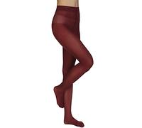 Annes styling Collant Femme - Collants Classiques Femme - 40 Deniers, Doux et Confortables, Taille Haute, Microfibre, Sans Démarcation, Pour Hiver et Automne, Bordeaux, L
