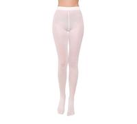 Annes styling Collants unis pour femme 40 deniers mats semi-opaques en microfibre classique Zarra, Bianco, S