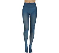 Annes styling Collants unis pour femme 40 deniers mats semi-opaques en microfibre classique Zarra, Turquoise, XL