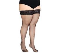 Annes Styling Femme Calze Rete Tights, Nero, Xxl 3Xl