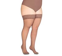 Annes styling Sila Bas de cuisse en dentelle opaque 40 deniers avec silicone invisible, Avana, TG- 7 / 8