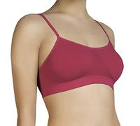 Annes styling Soutien-gorge invisible sans couture pour femme, sans armature, seconde peau, ajustement confortable, non rembourré, prune, L-XL