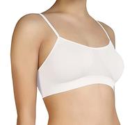 Annes styling Soutien-gorge invisible sans couture pour femme, sans armature, seconde peau, ajustement confortable, non rembourré, blanc, S-M