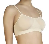 Annes styling Soutien-gorge invisible sans coutures, sans armatures, seconde peau, soutien supérieur, ajustement confortable, non rembourré, nature, L/XL