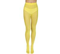 Annes styling Zarra Collants classiques semi-opaques en microfibre 40 deniers pour femme, Jaune, M