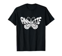 Annette Butterfly - Word Art personnalisé avec nom mignon T-Shirt