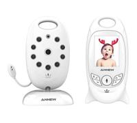Annew Babyphone Camera Surveillance Nouveau Né-Enfant Sans Fil 2”LCD,Écoute bébé Vision Nocturne, Capteur de Température