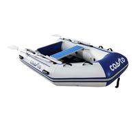 Coasto - Annexe Gonflable Slat 200 - BT-CSL200C Bateau Pneumatique Plancher Latte Carbone - 2 Places, 200x130cm - Design, Confort, Solide - Pack 2 Pagaies, Pompe et Sac de Transport - White Blue