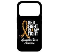 Annexe Sensibilisation au Cancer Son Combat est Mon Soutien Guerrier Coque pour iPhone 17 Pro
