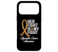 Annexe Sensibilisation au Cancer Son Combat est Mon Soutien Guerrier Coque pour iPhone 17 Pro Max