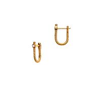 ANNI LU Golden Rope Boucles d'oreilles 18 ct. Laiton plaqué or 221-30-35 - Femme - Brass