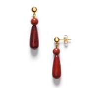 ANNI LU Red Jasper Boucles d'oreilles Laiton plaqué or 262-30-60 - Femme - Laiton