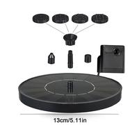 Anni-Pompe de fontaine solaire,décoration d'étang,fontaine d'eau,fontaine de cascade,décoration de jardin,62 pompes solaires pour bain d'oiseaux - Type Water Fountain #B