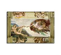 Annick Goutal La Création D?Adam par Michelangelo Reproductions sur Toile De Tableaux Célèbres Reproduction De Tableaux sur Toile Murale Reproduisant Les Illustrations pour La Maison (60_x_90_cm)