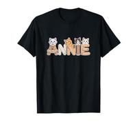 Annie Arbre à Chat personnalisé avec nom Mignon T-Shirt