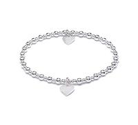 Annie Haak Bracelet Mini Orchidée Argent - Laughter Love Life, 17 cm, Argent sterling