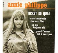 Annie PHILIPPE - Ticket De Quai EP REPLICA 4-track CARD SLEEVE + 1) Ticket de quai 2) On m'a toujours dit 3) Tu ne comprends rien aux filles 4) Quand l'amour est à deux pas + CDSINGLE