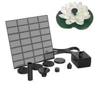 Annie Solar Bird Bath Fontaine,Pompe à eau flottante,Étang de bain d'oiseaux,Décor de jardin,8 buses,62 - Type White