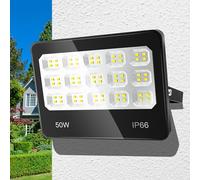ANNIFUNLY Projecteur LED Extérieur, 50W 5000LM Super Lumineux 6500K IP66 éTanche Éclairage de sécurité d'extérieur, Projecteur Spot Led D'extérieur pour Jardin, Patio, Garage, Entrée