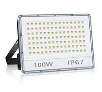ANNIFUNLY Spot LED Extérieur 100W 10000LM, Puissant Projecteur Exterieur LED, 7000K Blanc Froid Extérieur Lampe, IP67 Etanche Projecteur LED Pour Jardin, Garage, Entrée, Terrasse