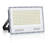 ANNIFUNLY Spot LED Extérieur 200W 20000LM, Projecteur 7000K Blanc Froid, IP67 Etanche Pour Jardin, Garage, Entrée, Terrasse