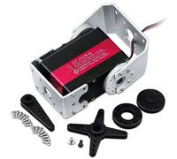 ANNIMOS 150KG Robot Servo Moteur 12V Servos de Direction numérique à Haute Tension et à Couple élevé avec Supports de Montage