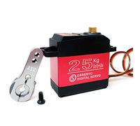 ANNIMOS 25kg RC Servo Moteur Numérique Grand Couple Haute Vitesse Équipement en métal Complet Imperméable Angle de contrôle de 180 degrés