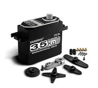 ANNIMOS Servo RC sans balais 35 kg entièrement en métal étanche IP67 couple élevé moteur de direction numérique rapide