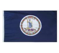 Annin Virginia State Drapeau, Multi-Color, 3 by 5 Foot