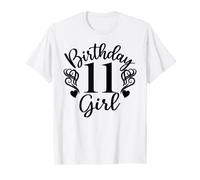 Anniversaire 11 ans pour fille, onze filles de 11 ans et 11e anniversaire T-Shirt