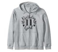 Anniversaire 11 Fille, Onze, Filles 11 Ans 11e Anniversaire Sweat à Capuche