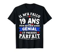 Anniversaire 19 ans homme humour deco cadeau rigolo 19 ans T-Shirt