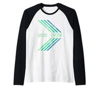 Anniversaire 1978 Édition limitée Hommes Femmes Sportive Stripe Manche Raglan