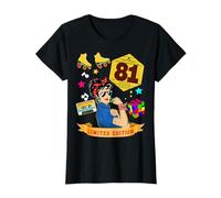 Anniversaire 1981 Vignette Auto Femme 44 Ans Légende Vintage T-Shirt