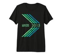 Anniversaire 2015 Édition limitée Garçon Fille Sportive Stripe T-Shirt Haut de Gamme