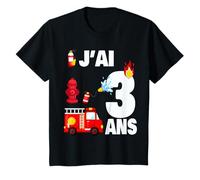Anniversaire 3 Ans Pompier Brigade Sapeurs Cadeau Enfant 3 T-Shirt