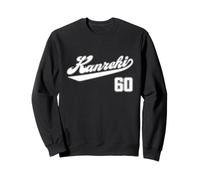 Anniversaire 60 Ans - Homme et Femme - Cadeau Populaire - Félicitations - Rouge - Père - Mère - Grand-père - Grand-mère - Cadeau - Uniforme de Baseball Sweatshirt