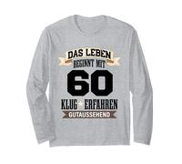 Anniversaire 60 Ans Vieux Ancien La Vie Commence avec 60 Manche Longue