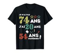 Anniversaire 74 ans Drôle 1946 | Idée Cadeau fête anniv T-Shirt