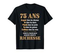 Anniversaire 75 ans Drôle 1945 | Idée Cadeau fête anniv T-Shirt