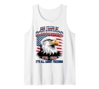 Anniversaire américain 1776-2026 - American Pride Pygargue à tête blanche Débardeur