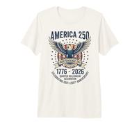 Anniversaire américain, États-Unis, 1776-2026, Quarter Millennium 250 T-Shirt Haut de Gamme