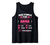 Anniversaire Anna Blague Mode d'emploi Humour prénom Anna Débardeur
